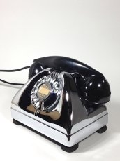 画像4: - 実働品 - 1940-early 1950's U.S.ARMY Chromed Telephone　【BLACK × SILVER】 (4)