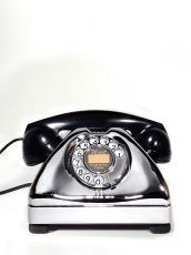 画像2: - 実働品 - 1940-early 1950's U.S.ARMY Chromed Telephone　【BLACK × SILVER】 (2)