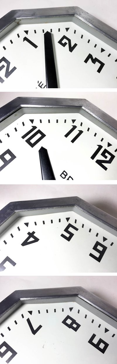 画像2: 1940's French "BRILLIE" Octagon Wall Clock