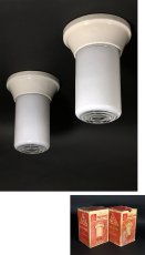 画像1: 1950's Porcelain "Moisture Proof" Bathroom Lamp【PAIR】 (1)