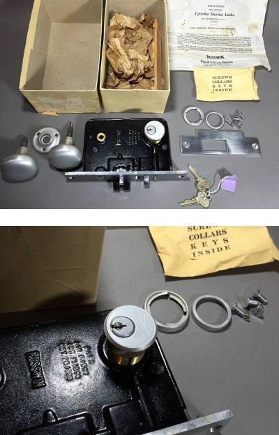 画像2: 1920-30's【Russwin】 "Auto-Lock" Doorknob Set