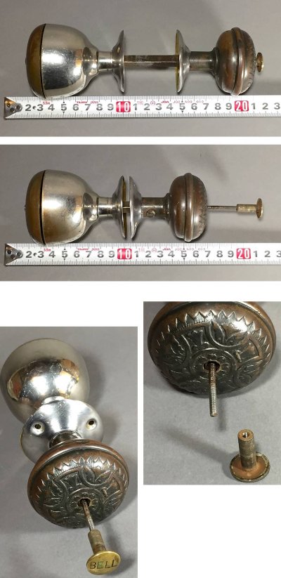 画像2: Early-1900's【BELL】built-in Bell Doorknob