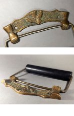 画像5: 1900's "Humming Bird" Cast Brass Toilet Paper Holder (5)