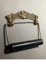 画像4: 1900's "Humming Bird" Cast Brass Toilet Paper Holder (4)