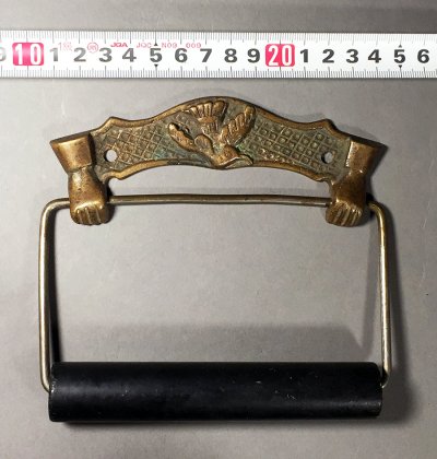 画像3: 1900's "Humming Bird" Cast Brass Toilet Paper Holder