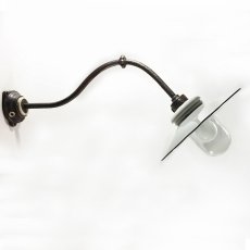 画像1: 1910-20's German Deco "Swan Neck" Outside Light【Long】 (1)