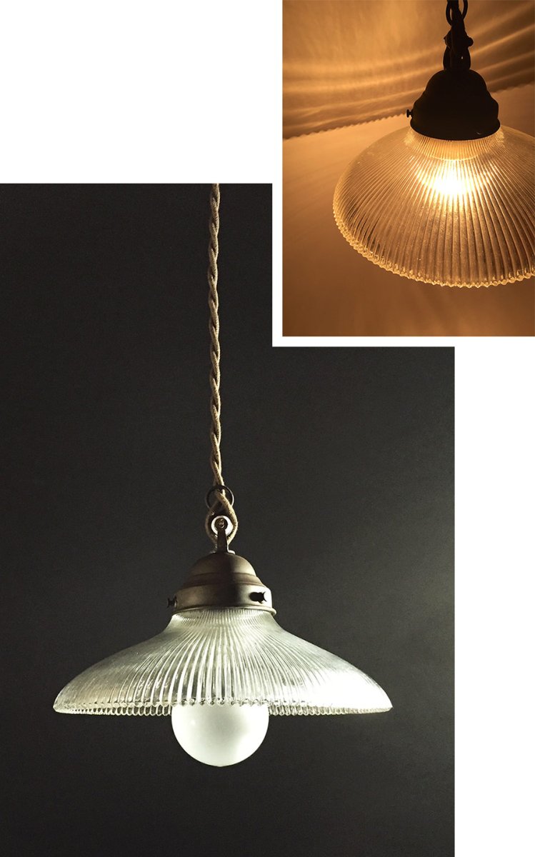 画像1: German-Deco "Milk Glass" Pendant Lamp (1)