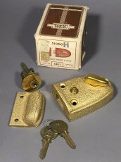 画像1: 1960-60's  Rim Lock w/ keys and cylinder 【Dead-Stock】 (1)