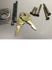 画像4: 1960-60's  Rim Lock w/ keys and cylinder 【Dead-Stock】 (4)