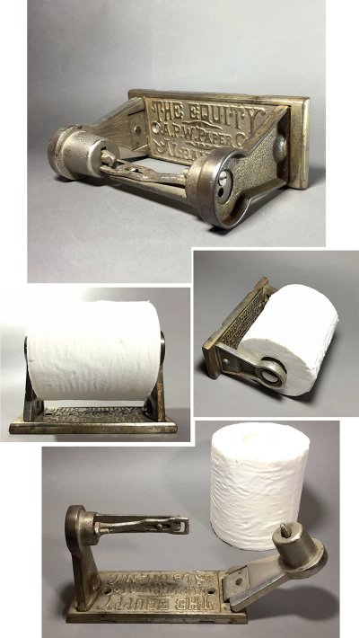 画像1: 1900-1910's "A.P.W PAPER CO. N.Y." Iron Toilet Paper Holder