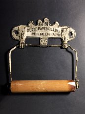 画像5: PAT.1891 "GEM" Cast Iron Toilet Paper Holder【Scott Paper Co.】 (5)