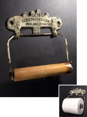 画像1: PAT.1891 "GEM" Cast Iron Toilet Paper Holder【Scott Paper Co.】 (1)