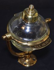 画像4: 1900-10's "N.Y." Glass Liquid Soap Dispenser 【GOLD】 (4)