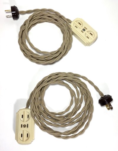 画像3: 1940's "Extension Cord" Bakelite 3-Outlet【残り一台です】