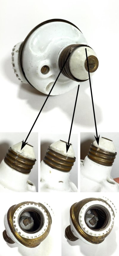 画像3: 1900-10’s "Benjamin" Double Socket Cluster
