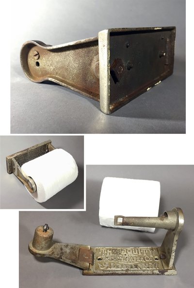 画像1: 1900-1910's "A.P.W PAPER CO. N.Y." Iron Toilet Paper Holder