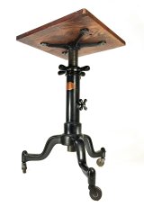 画像2: 1910's "SATELLITE" Adjustable Cast Iron Table (2)