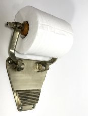 画像4: 1930's French Art Deco "Cast-Brass" Toilet Paper Holder (4)