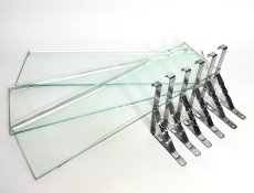 画像2: 1950-60's Bathroom Glass Shelf【＊残り2台です＊】  (2)