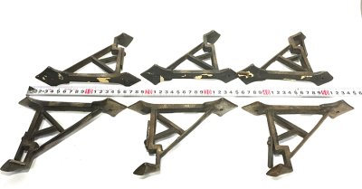 画像2: 1920's "Art Deco" Cast Iron Brackets【6台セット】