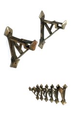 画像1: 1920's "Art Deco" Cast Iron Brackets【6台セット】 (1)