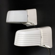 画像5: 1930's Art Deco "STREAMLINE" Bathroom Lamp 【1台】 (5)