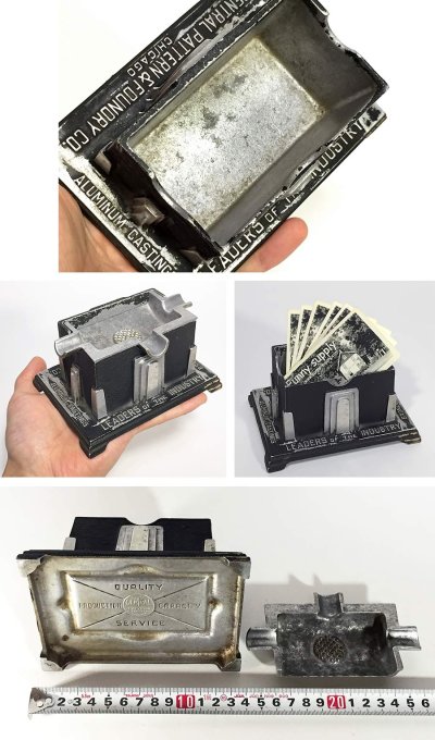 画像3: 1920-30's Art Deco "SKYSCRAPER" Cast Aluminum Ashtray