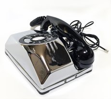 画像7: - 実働品 - 1940's U.S.ARMY "2-Way" Chromed Telephone【BLACK × SILVER】 (7)