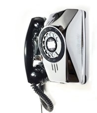 画像2: - 実働品 - 1940's U.S.ARMY "2-Way" Chromed Telephone【BLACK × SILVER】 (2)