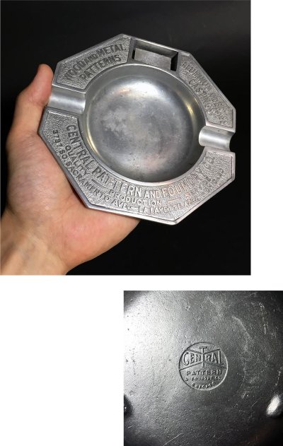 画像3: 1920-30's "ADVERTISING" Cast Aluminum Ashtray