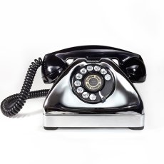 画像2: - 実働品 - 1940's U.S.ARMY Chromed Telephone　【BLACK × SILVER】 (2)