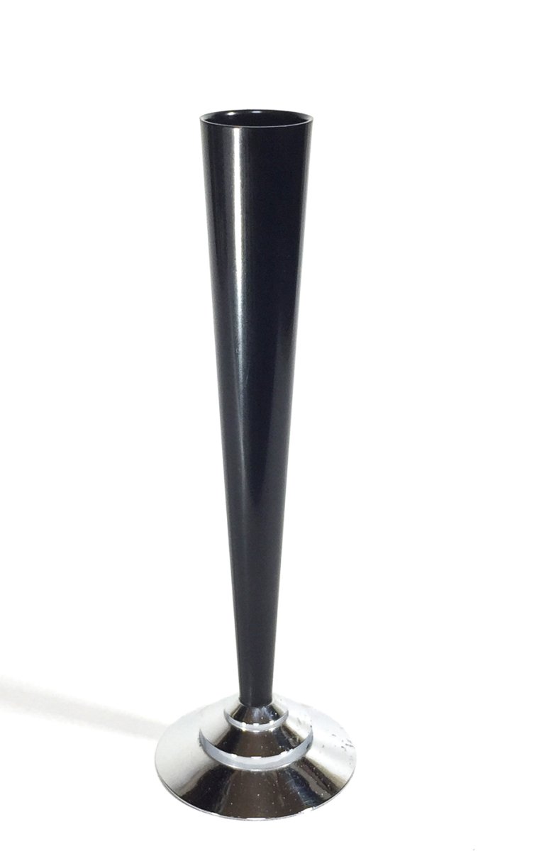 画像1: 1930's "The Dura Co." Bud Vase【BLACK】（一部ダメージ有り） (1)