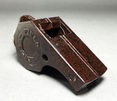 画像1: 1940-50's "FIELD SIREN" Marbled Bakelite Whistle