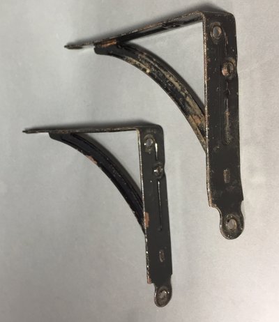 画像2: Steel Wall Shelf Brackets【Pair】 