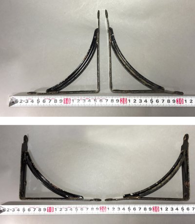 画像3: Steel Wall Shelf Brackets【Pair】 