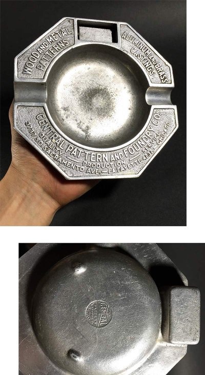 画像3: 1920-30's "ADVERTISING" Cast Aluminum Ashtray