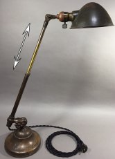 画像9: 1910-20's "O.C.White" Brass Telescopic Desk Lamp (9)