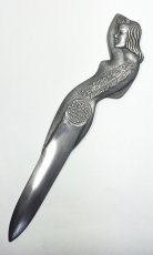 画像2: 1920-40's "Art Deco Nude Lady" Aluminum Letter Opener (2)