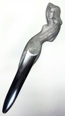 画像2: 1920-40's "Art Deco Nude Lady" Aluminum Letter Opener (2)