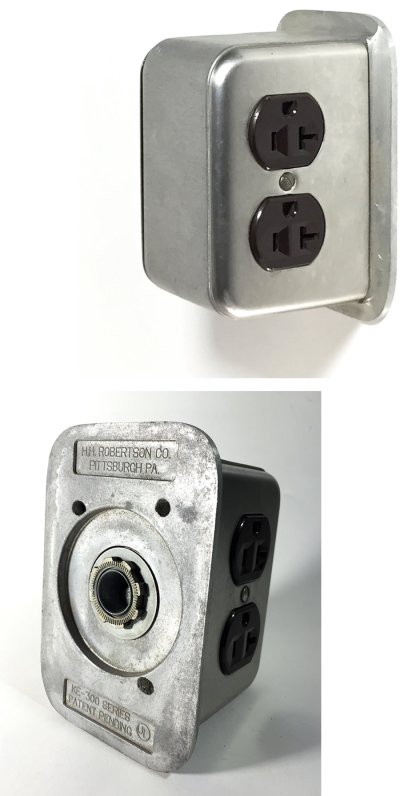 画像1: 【H.H.Robertson Co.】Surface Mount "Double Sided" Outlets 