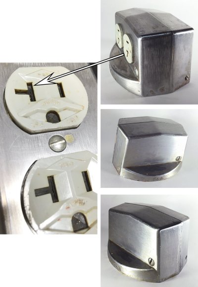 画像1: 【P&S】Surface Mount Aluminum Outlets 