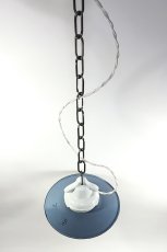 画像4: 1930's German Deco "B-Z" Pendant Light【Smoky Blue】 (4)