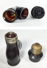 画像4: 1920-30’s 【G.E.M. Co.】Bakelite Socket Splitter + Plug Adapter (4)