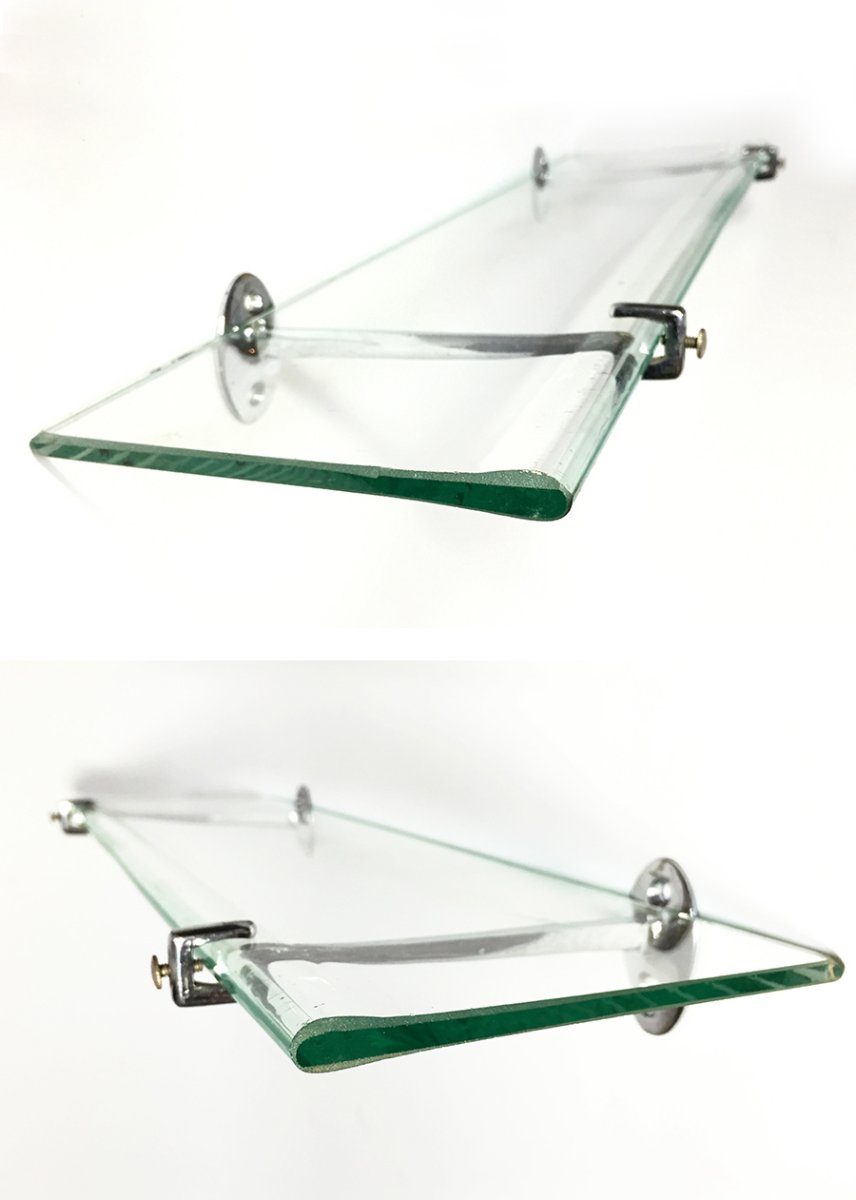 画像3: 1940's Bathroom Glass Shelf (3)