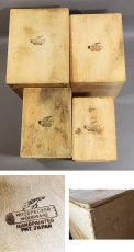 画像7: 1950's "made in Japan" Woodpecker Woodware canister set (7)