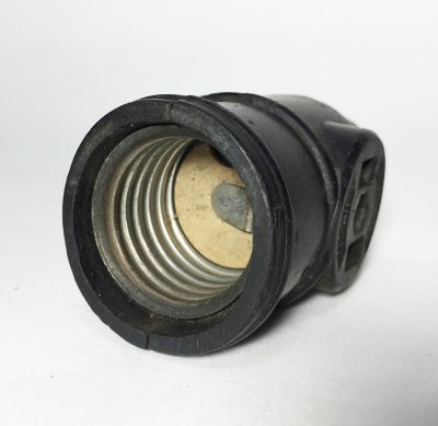 画像2: 1920-30’s Bakelite Socket Adapter w/ 2-Outlets