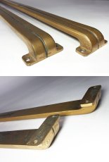 画像3: 1920-30's Art Deco "HEAVY !!" Solid Brass Door Push Bars (3)