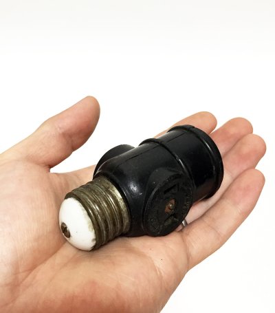 画像3: 1920-30’s Bakelite Socket Adapter w/ 2-Outlets