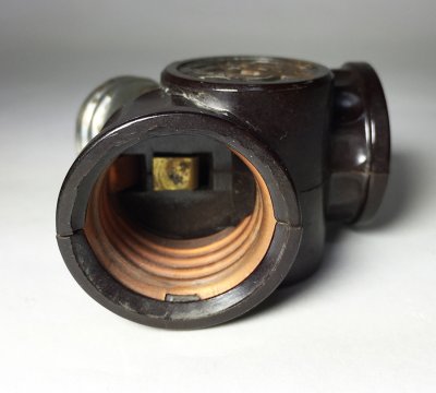 画像2: 1930-40’s Bakelite Double Socket Splitter