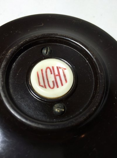 画像1: 1930-40's  "LICHT" Germany Bakelite Bell Switch